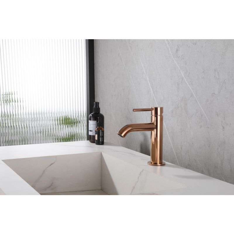 Смеситель ABBER Wasser Kreis AF8110RG для раковины, розовое золото