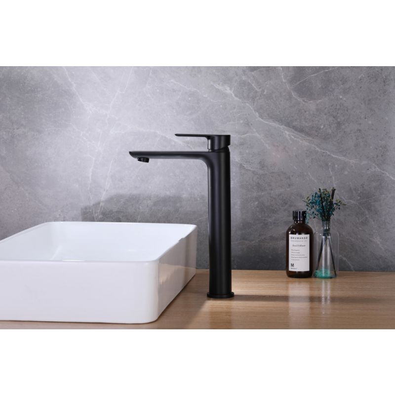 Смеситель ABBER Weiss Insel AF8011B для раковины, черный матовый