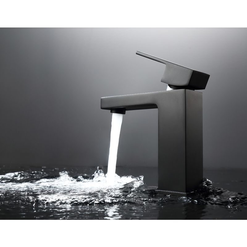 Смеситель ABBER Daheim AF8210B для раковины, черный матовый