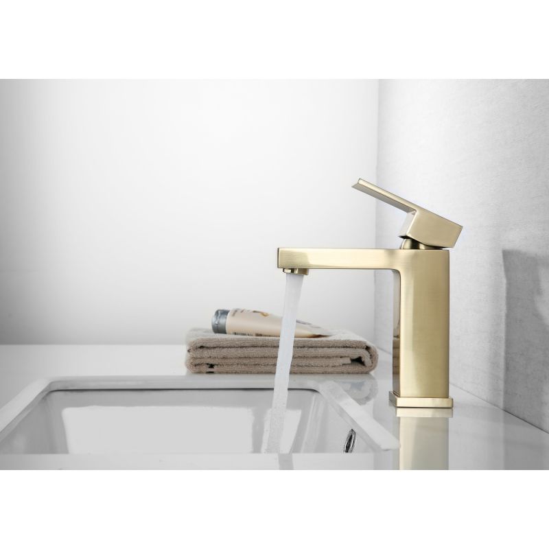 Смеситель ABBER Daheim AF8210G для раковины, золото матовое