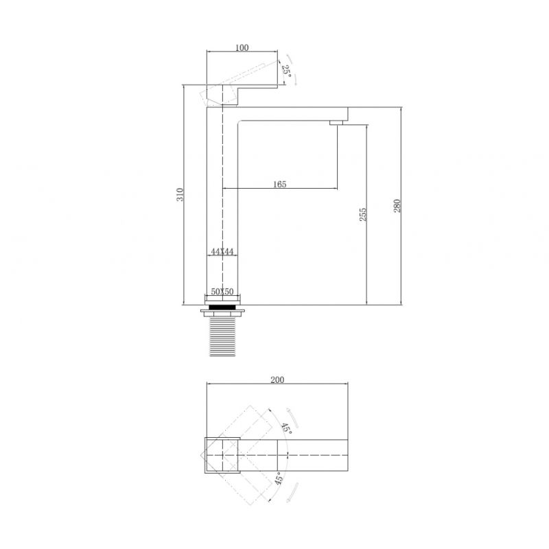 Смеситель ABBER Daheim AF8211 для раковины, хром