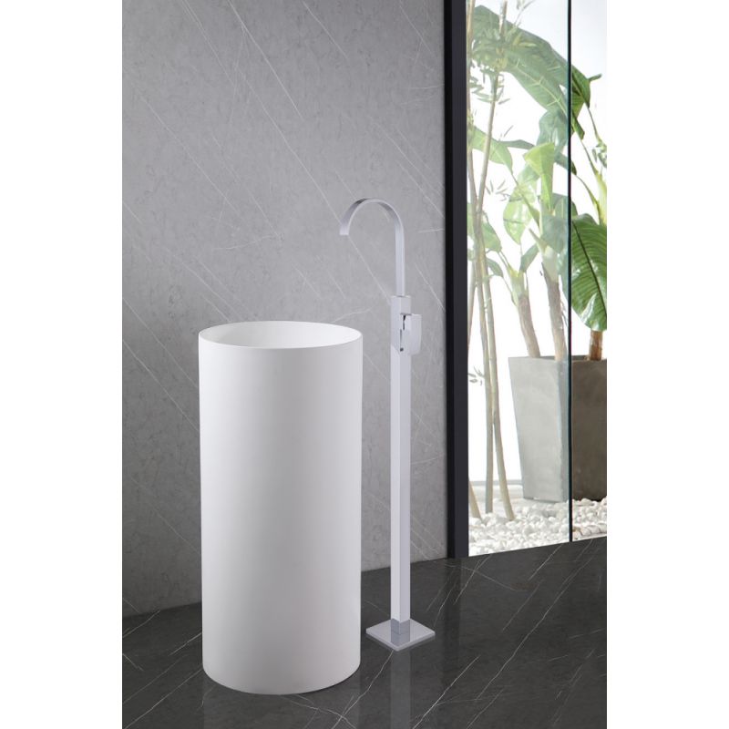 Смеситель ABBER Wasserfall AF8640 напольный для раковины, хром