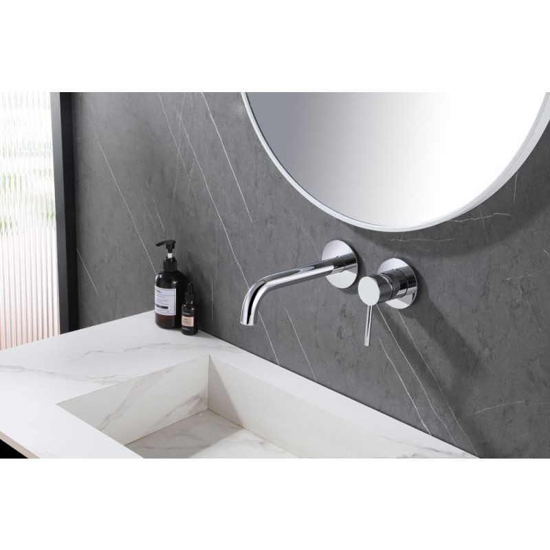 Смеситель ABBER Wasser Kreis AF8112 для раковины скрытого монтажа, хром