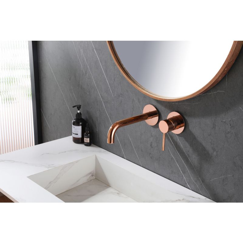 Смеситель ABBER Wasser Kreis AF8112RG для раковины скрытого монтажа, розовое золото