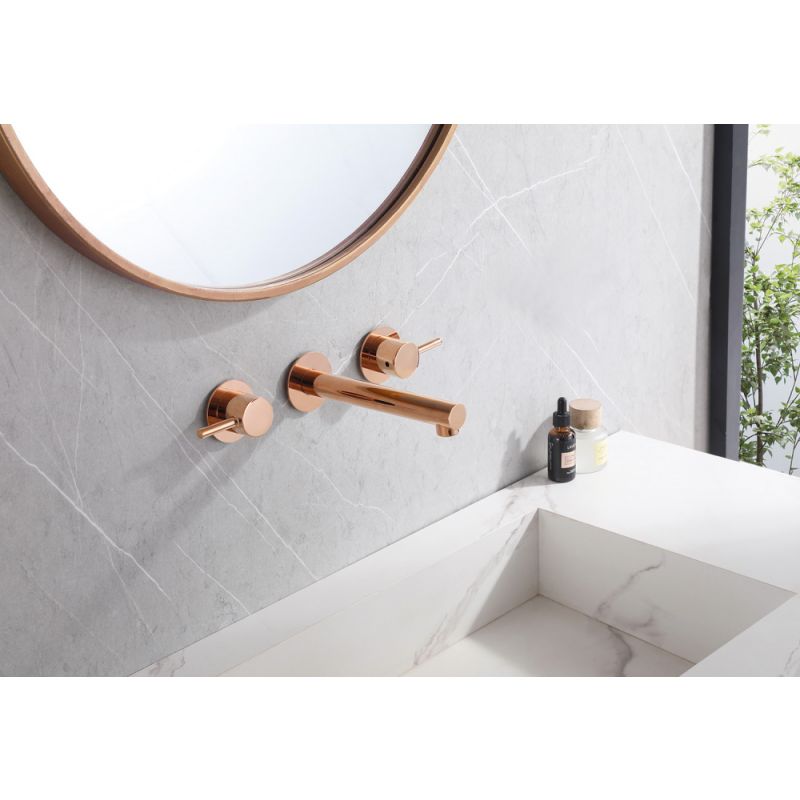 Смеситель ABBER Emotion AF88121RG скрытого монтажа для раковины, розовое золото