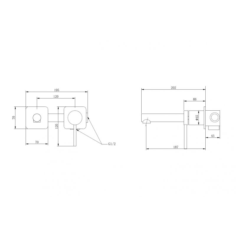 Смеситель ABBER Emotion AF8812W для раковины скрытого монтажа, белый