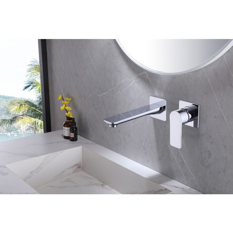 Смеситель ABBER Weiss Insel AF8082 для раковины скрытого монтажа, хром