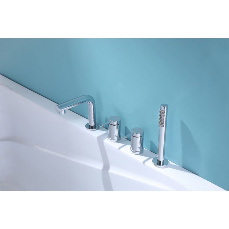 Смеситель ABBER Emotion AF8813 на борт ванны, хром