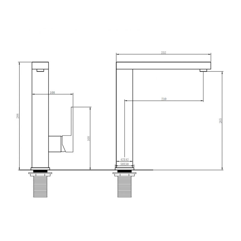 Смеситель ABBER Daheim AF8214W для кухни, белый