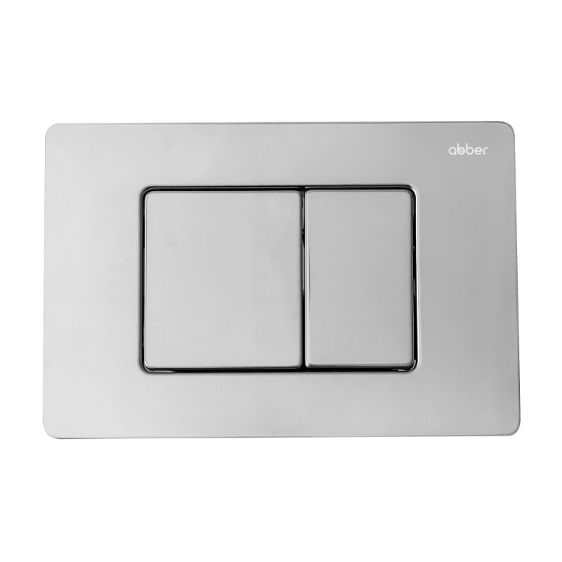 Комплект подвесной унитаз ABBER Bequem AC1100 белый с инсталляцией AC0105 и кнопкой AC0120 хром