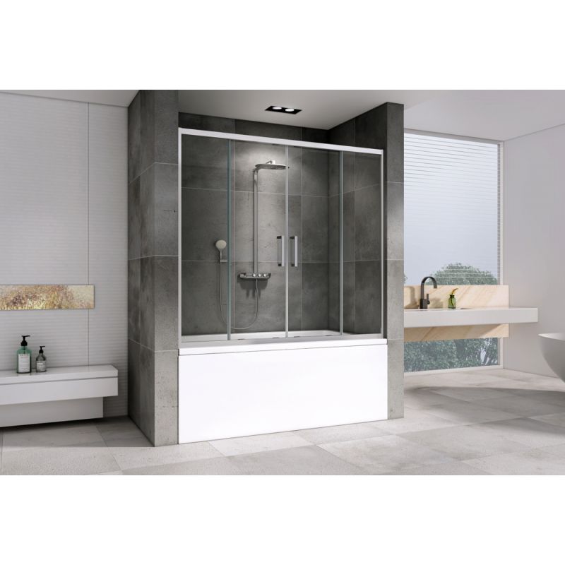 Шторка на ванну ABBER Schwarzer Diamant AG57160