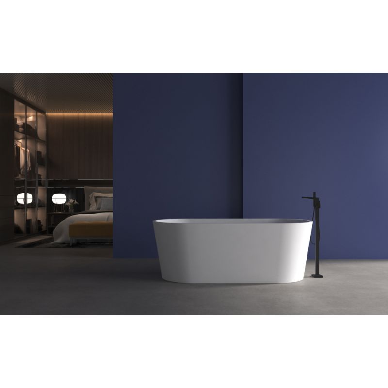 Акриловая ванна ABBER AB9209MW белая матовая