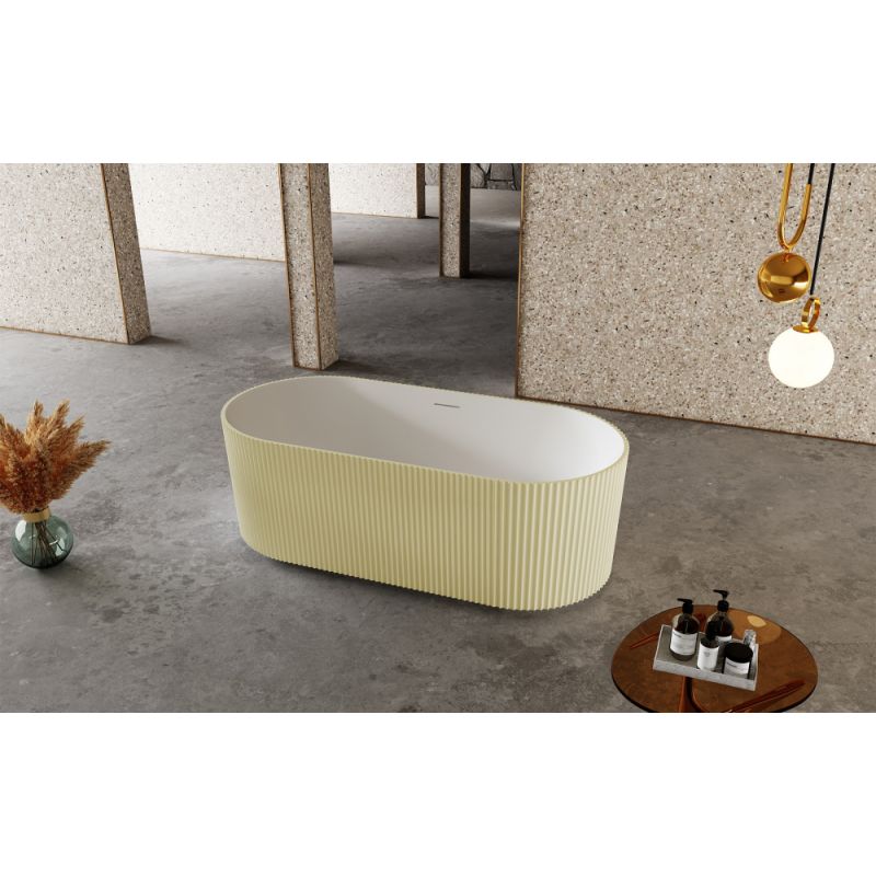 Ванна из искусственного камня ABBER Stein AS9601MS песочная матовая