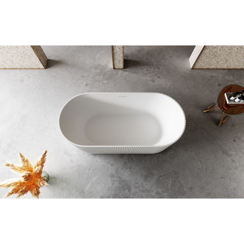 Ванна из искусственного камня ABBER Stein AS9601MS песочная матовая