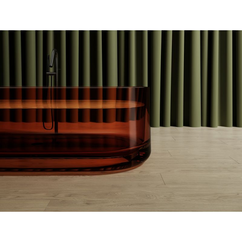 Прозрачная ванна ABBER Kristall AT9708Opal коричневая