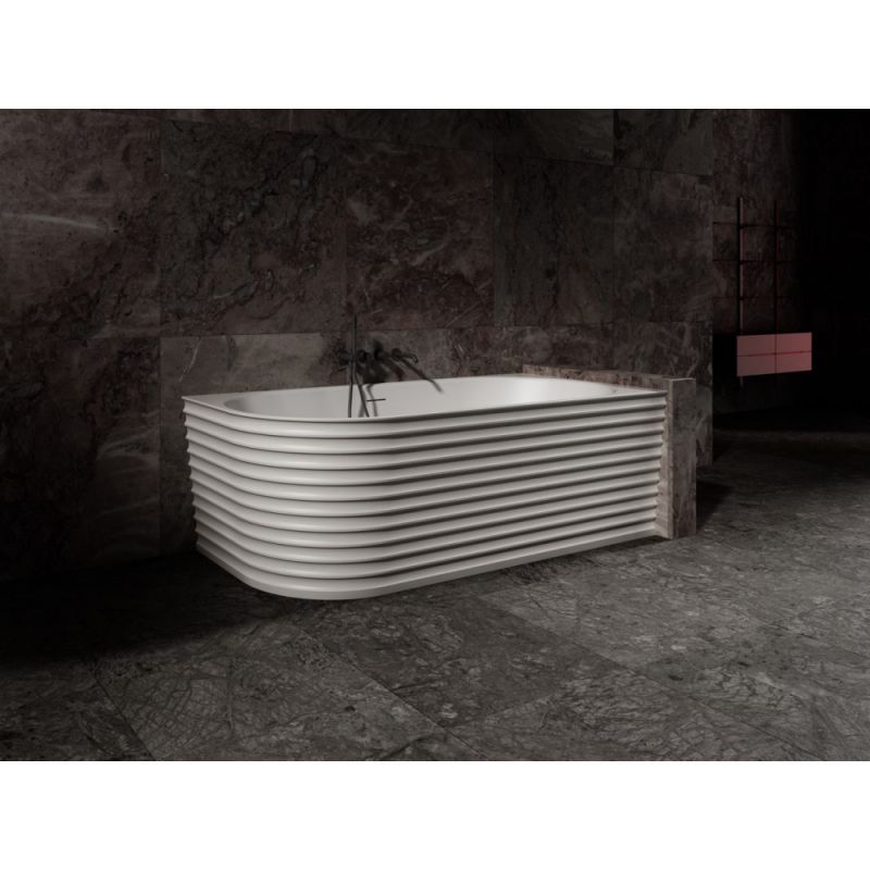 Ванна из искусственного камня ABBER Stein AS9651 R белая матовая