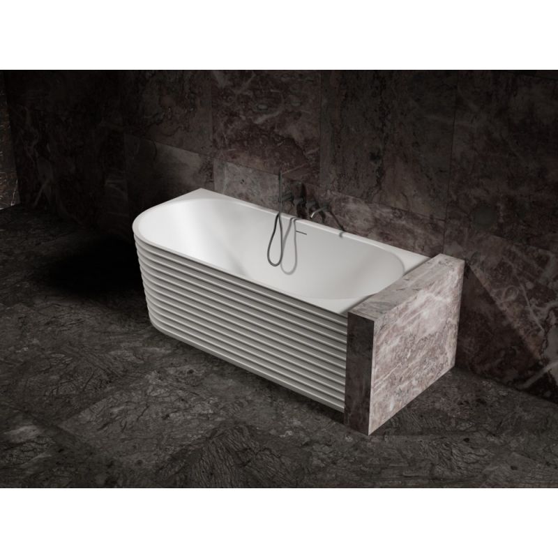 Ванна из искусственного камня ABBER Stein AS9651 R белая матовая