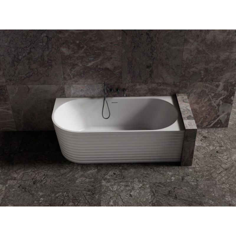 Ванна из искусственного камня ABBER Stein AS9651 R белая матовая