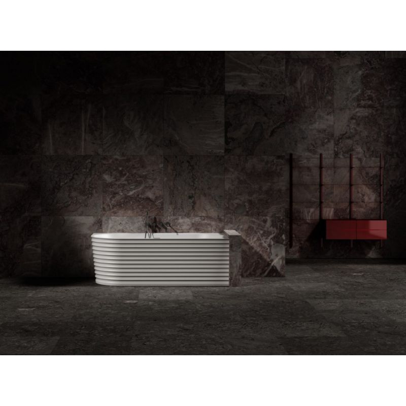 Ванна из искусственного камня ABBER Stein AS9651 R белая матовая