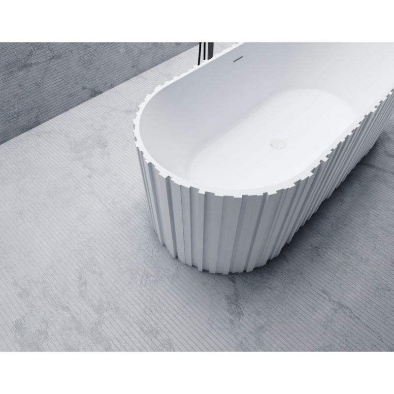 Ванна из искусственного камня ABBER Stein AS9653 белая матовая