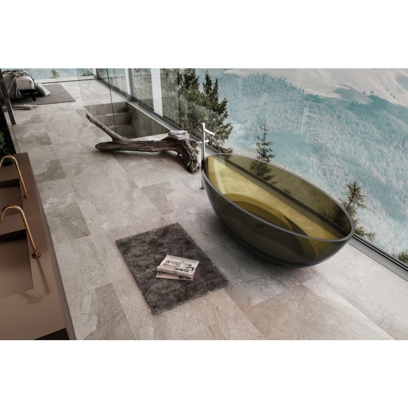 Прозрачная ванна ABBER Kristall AT9702Vesuvian оливковая