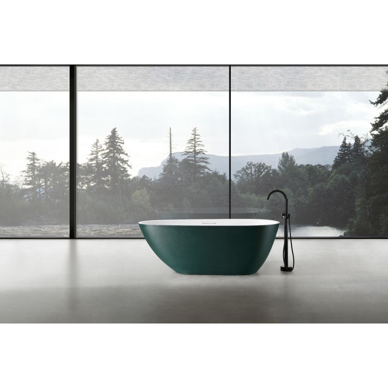 Ванна из искусственного камня ABBER Dortmund AM9911MBG темно-зеленая матовая