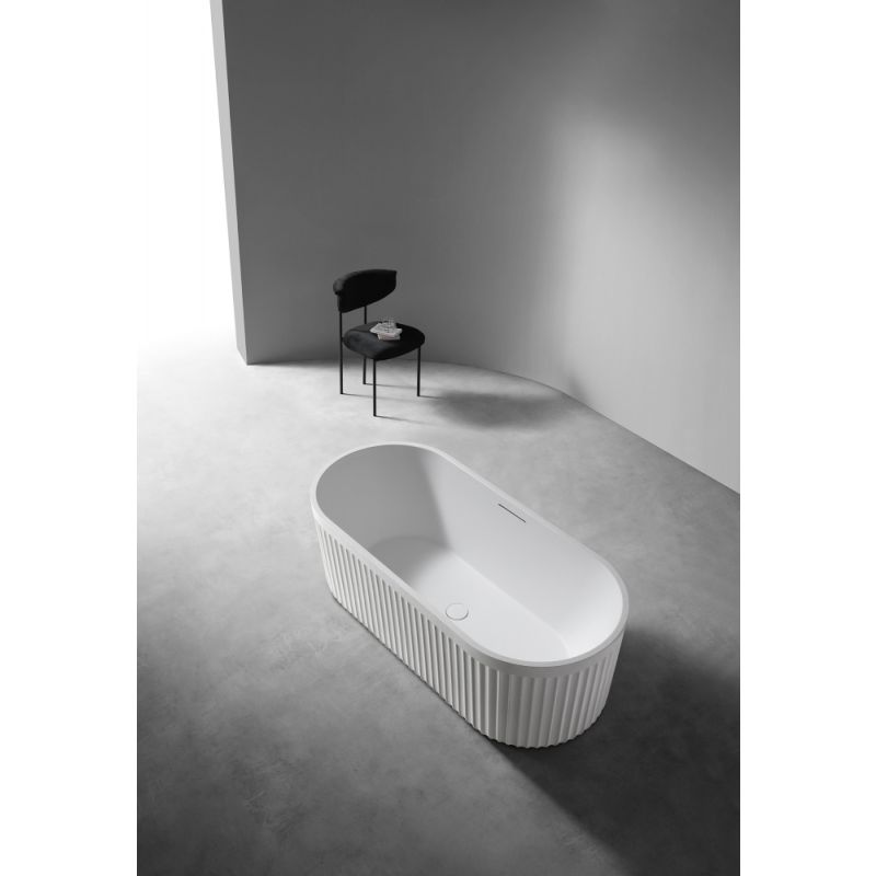 Ванна из искусственного камня ABBER Stuttgart AM9925 белая матовая