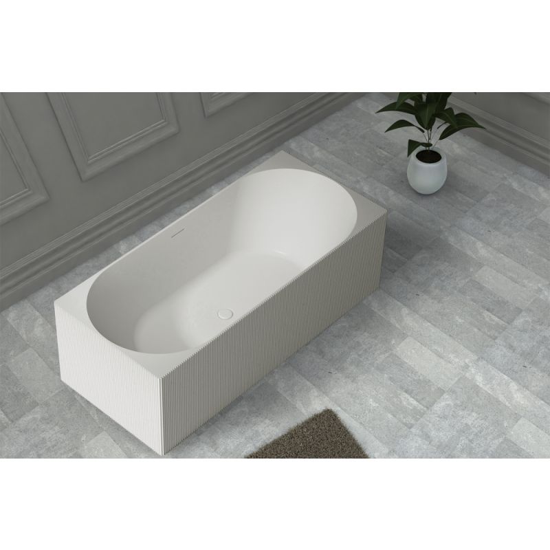 Ванна из искусственного камня ABBER Stein AS9603 белая матовая