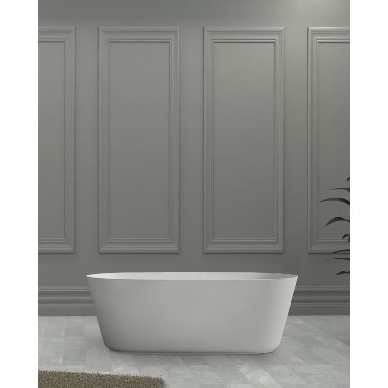 Ванна из искусственного камня ABBER Stein AS9606 белая матовая