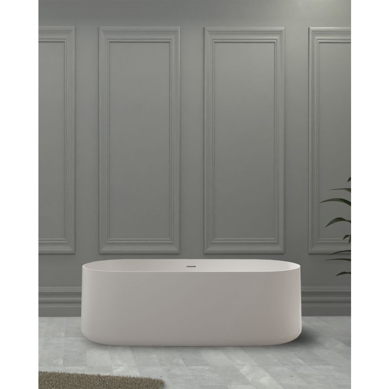 Ванна из искусственного камня ABBER Stein AS9607 белая матовая