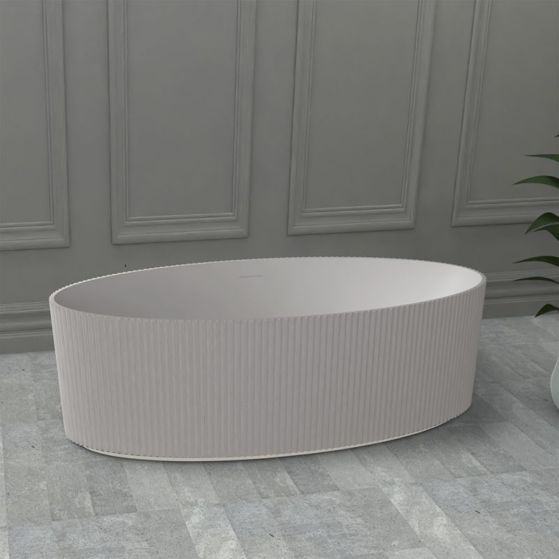 Ванна из искусственного камня ABBER Stein AS9627 белая матовая