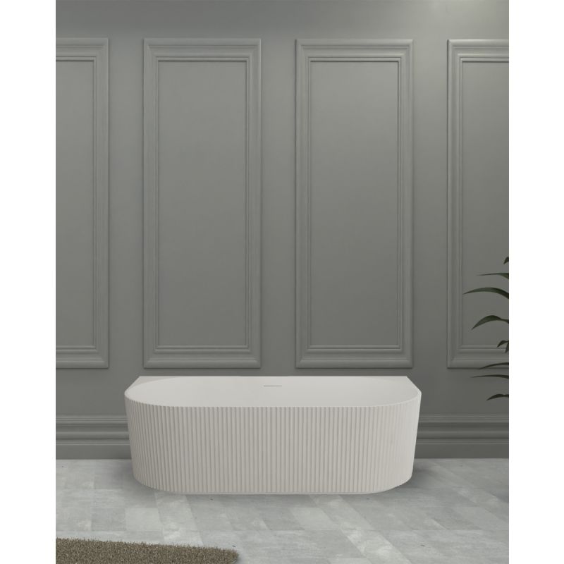 Ванна из искусственного камня ABBER Stein AS9630 белая матовая