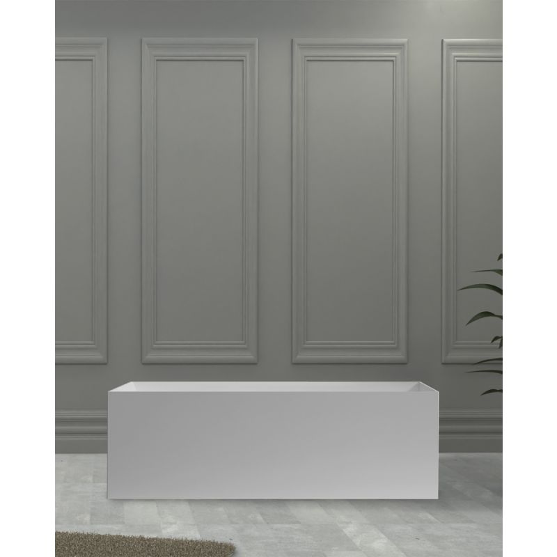 Ванна из искусственного камня ABBER Stein AS9640-1.6 белая матовая