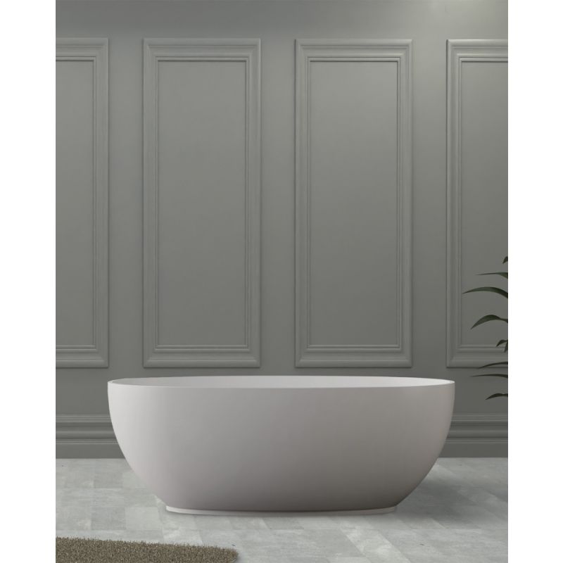 Ванна из искусственного камня ABBER Stein AS9641-1.4 белая матовая