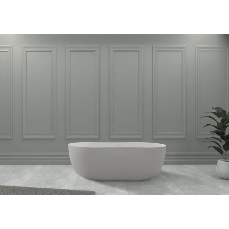 Ванна из искусственного камня ABBER Stein AS9604 белая матовая
