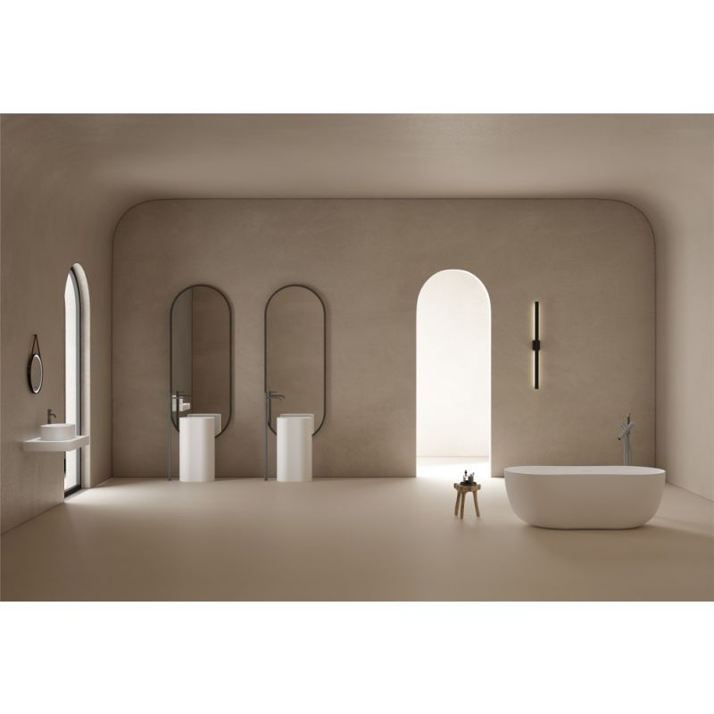 Ванна из искусственного камня ABBER Stein AS9604 белая матовая