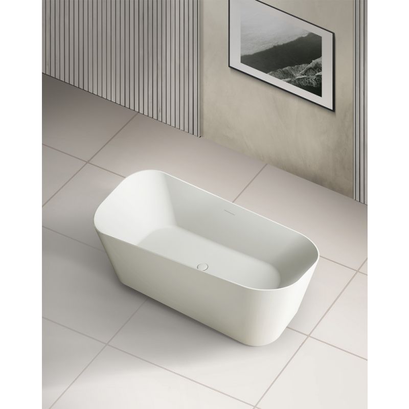 Ванна из искусственного камня ABBER Stein AS9609 белая матовая