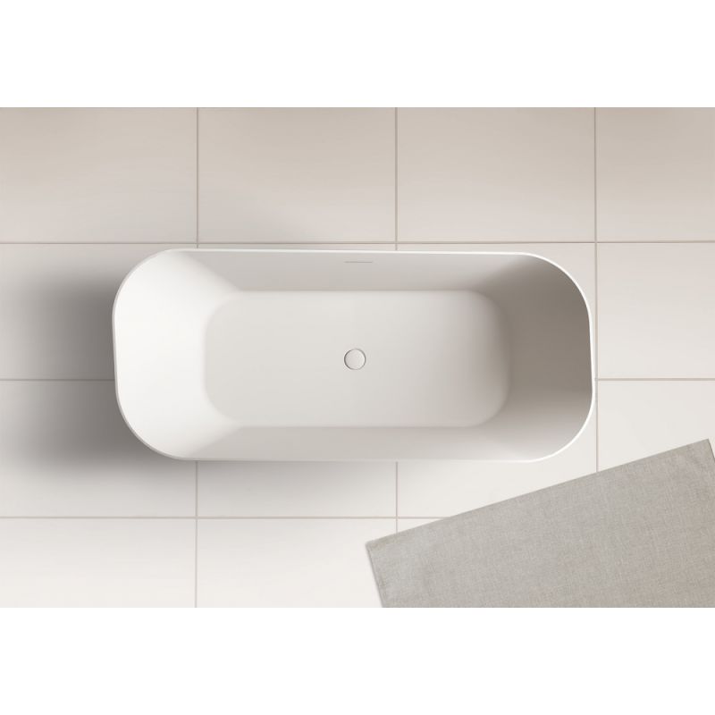 Ванна из искусственного камня ABBER Stein AS9609 белая матовая