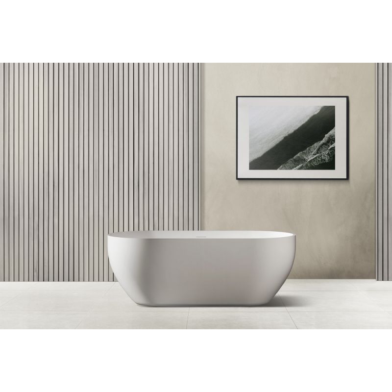 Ванна из искусственного камня ABBER Stein AS9613-1.7 белая матовая