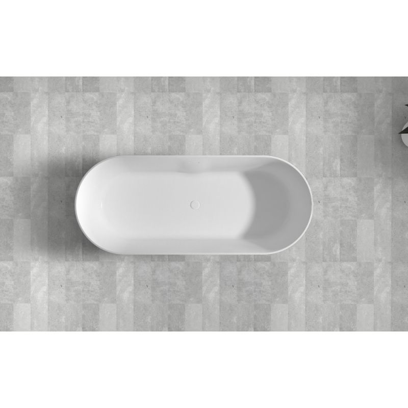 Ванна из искусственного камня ABBER Stein AS9614 белая матовая