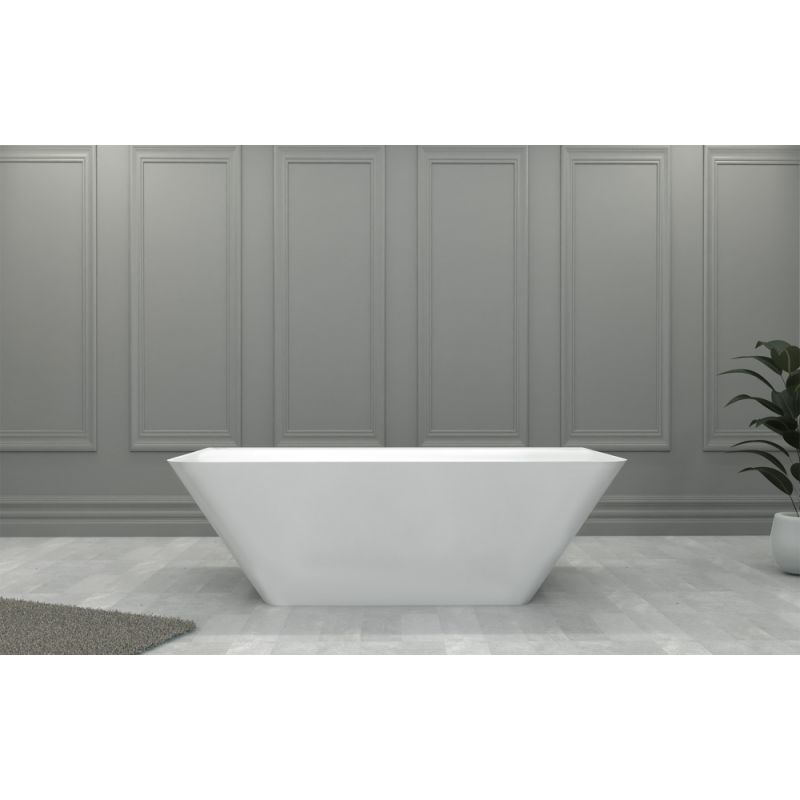 Ванна из искусственного камня ABBER Stein AS9619 белая матовая