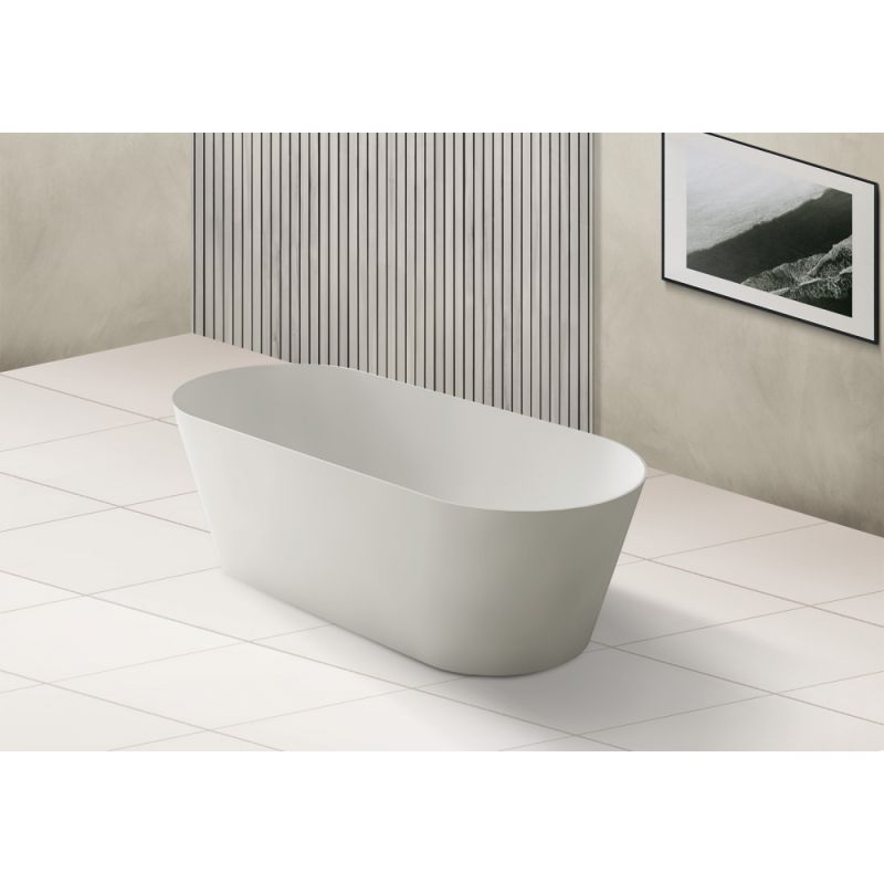 Ванна из искусственного камня ABBER Stein AS9622 белая матовая