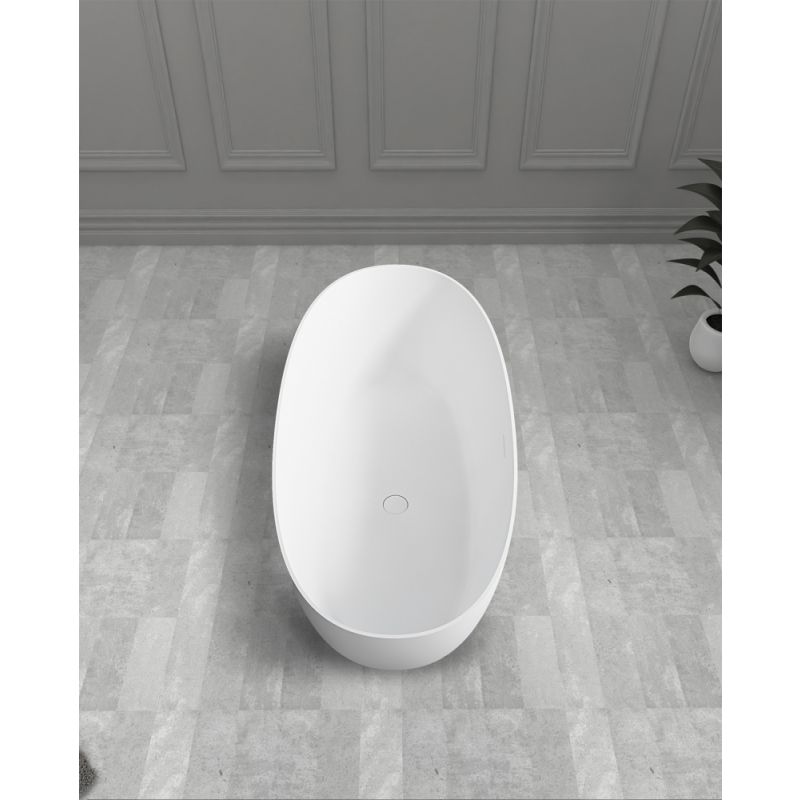 Ванна из искусственного камня ABBER Stein AS9624-1.7 белая матовая