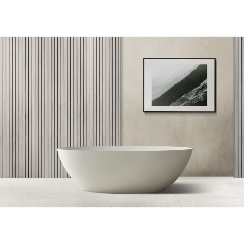 Ванна из искусственного камня ABBER Stein AS9625-1.6 белая матовая