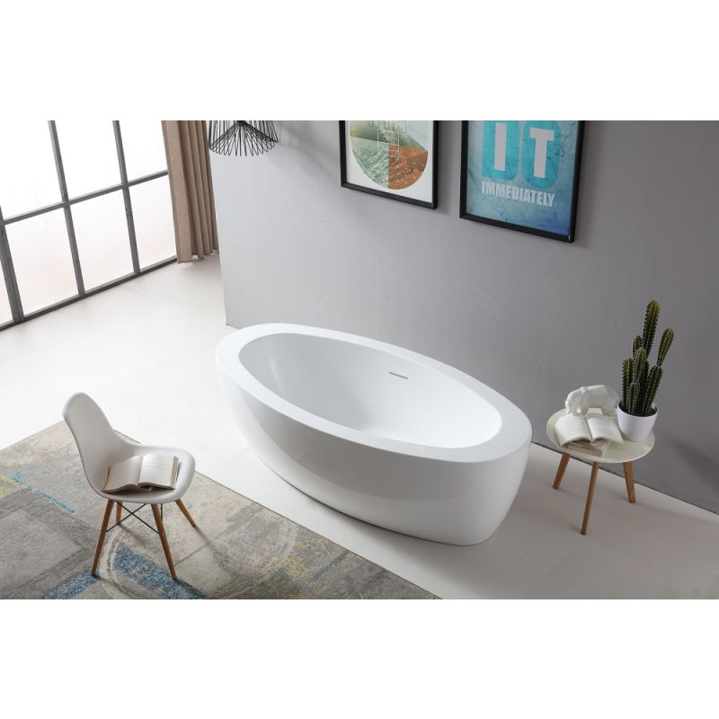 Акриловая ванна ABBER AB9206 белая