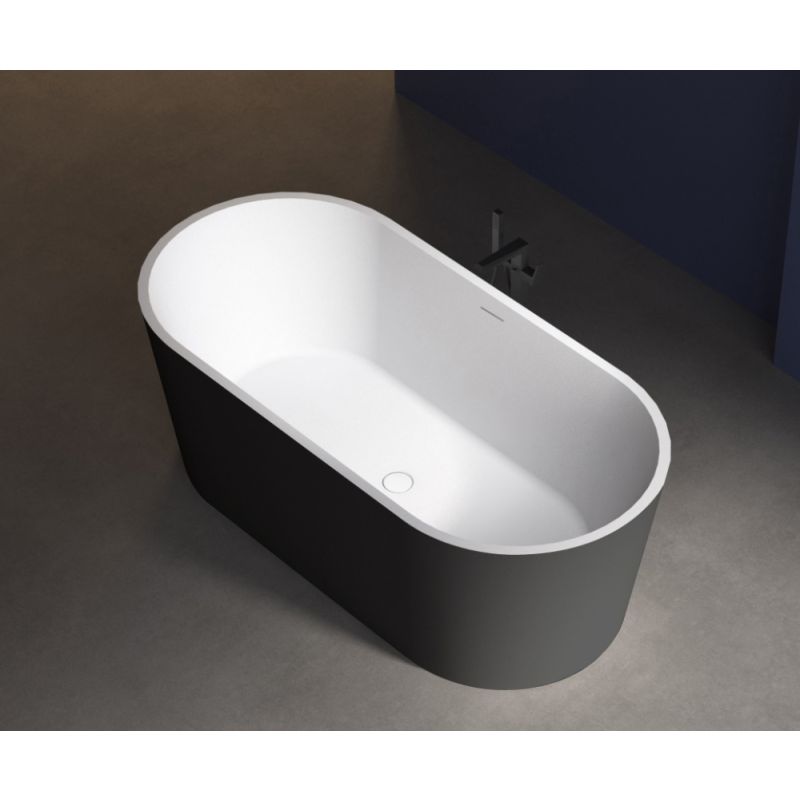 Акриловая ванна ABBER AB9209MB черная матовая