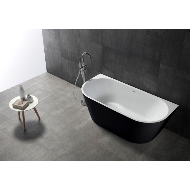 Акриловая ванна ABBER AB9216-1.7MB черная матовая