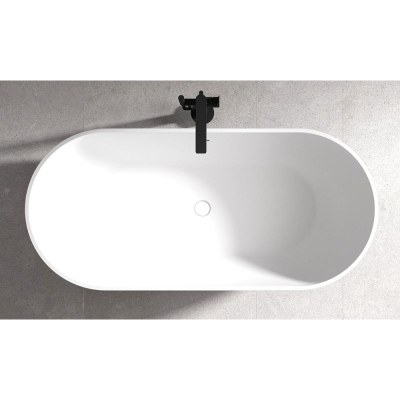 Акриловая ванна ABBER AB9241MB черная матовая