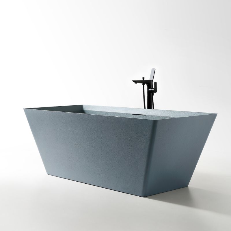 Ванна из искусственного камня ABBER Berlin AM9912G серая матовая