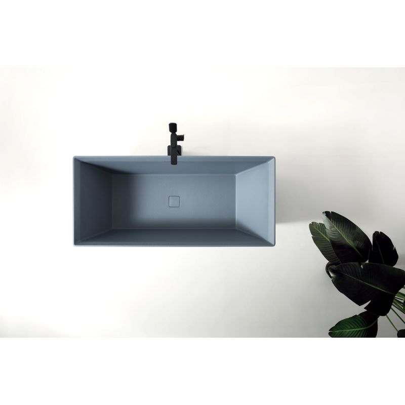 Ванна из искусственного камня ABBER Berlin AM9912G серая матовая